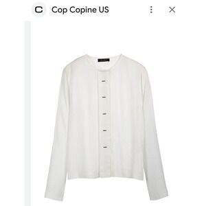 RARE Cop. Copine Paris Ivory Myoga Stretch Tunic $245 Perfect S 42-M